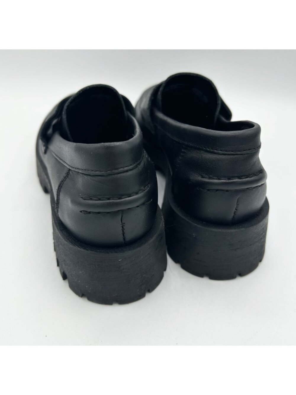 Steve Madden Women's Lawrence Chunky Leather Loafers Size 7 - Picture 5 of 6